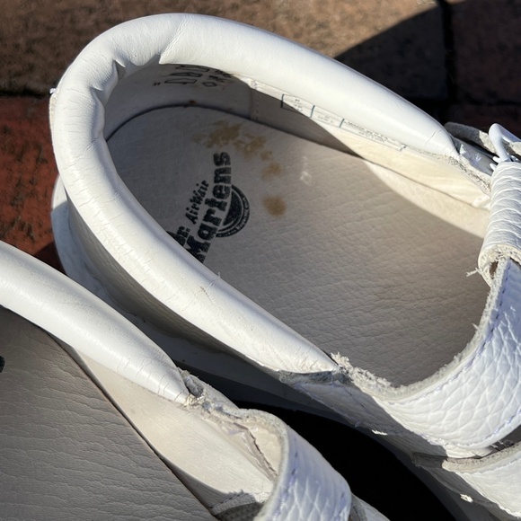 Dr. Martens Freya Triple Strap Mary Jane Shoe in White - Picture 8 of 9